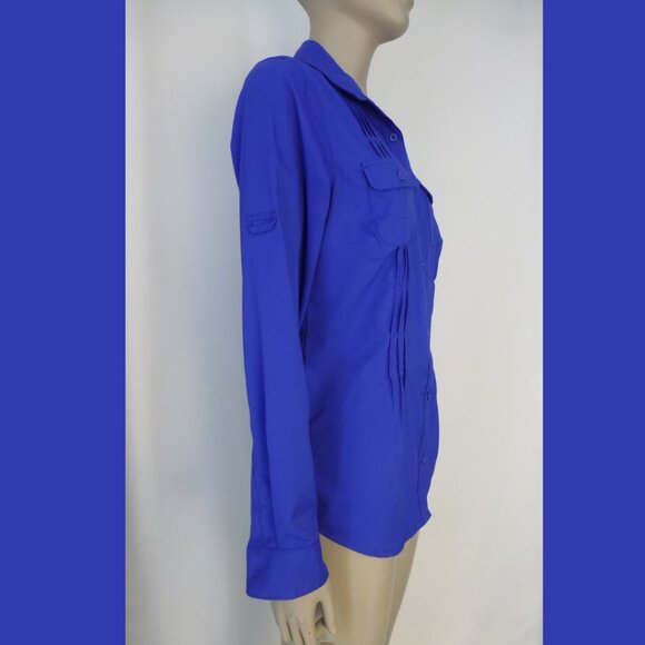 Columbia Omni-Shade Sun Protection Long Sleeve, Button Up Top - Picture 3 of 13